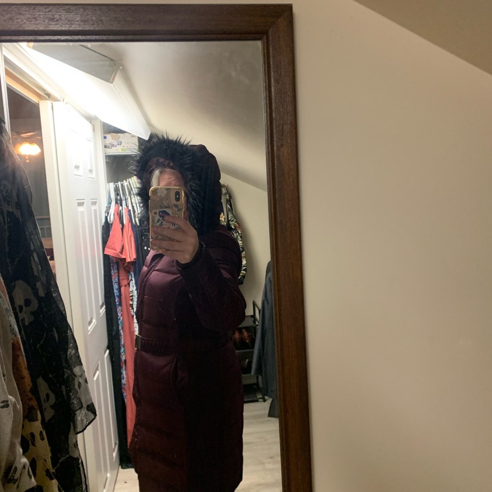 Knee Length, Belted Winter Jacket - image 3